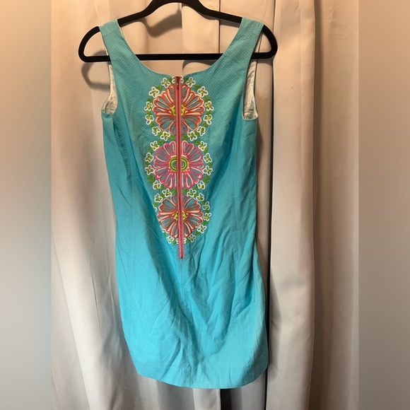 Lilly Pulitzer Tops - Lilly Pulitzer Blue Embellished Sleeveless Tank Top Dress